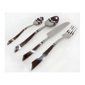 Juego de cubiertos de plata y acero inoxidable, cuchillo, tenedor, cuchara, juego de cubiertos de latón y acero, precio al por mayor en acero inoxidable - Product Image 2