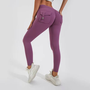 Leggings de yoga décontractés à taille élastique pour femmes tissu respirant à séchage rapide avec contrôle du ventre à taille haute pour une utilisation en salle de sport - Product Image 6
