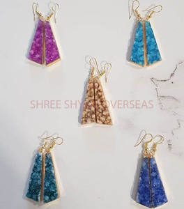 Boucles d'oreilles Druzy en sucre classique motif de paix ensemble de bijoux de fiançailles pour vêtements de fête et occasions de mode pour les fêtes cadeau - Product Image 6