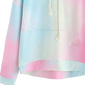 เสื้อฮู้ดมัดย้อมสำหรับผู้หญิงเสื้อฮู้ดย้อมสีแบบใหม่ - Product Image 3