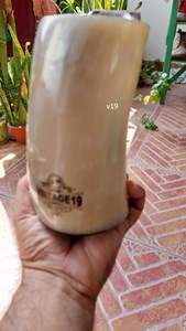 Taza de Cuerno de Búfalo Auténtica Hecha a Mano, de Lujo y Ecológica, Estilo Rústico Vikingo, para Bar y Hogar, en Oferta - Product Image 5