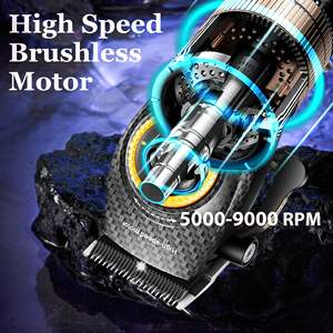 Cortadora de Pelo Profesional Inalámbrica para Hombre con Pantalla LED, Base de Carga, 9000 RPM, Herramientas de Corte de Pelo con Batería USB - Product Image 3