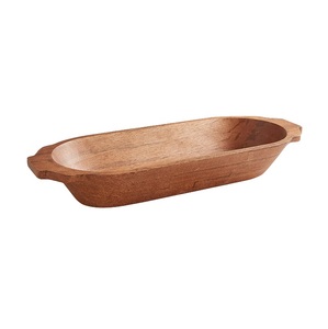 Decorative Wooden Dough Bowl Handmade Premium Look Design Wooden Dough Bowl in Natural Finishing Elegant for <b>Kitchen</b> Home Use - Product Image 4