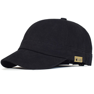 Gorra de béisbol de ala corta de algodón para hombres y mujeres suave Vintage papá sombrero ajustable estilo camionero gorras de perfil bajo - Product Image 2