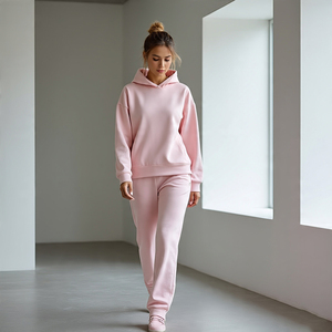 OEM Pullover Tracksuit Women Sportswear <b>Jogging</b> Fitness Jogger Track <b>Suit</b> <b>Ladies</b> Pullover Hoodie and Sweatpants Sets Women's - Product Image 4