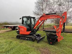 Excavadora Kubota U35-4 de 18KW y 3 Toneladas Usada en Buen Estado / Miniexcavadora de Orugas - Product Image 3