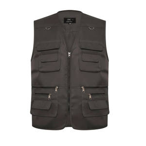 Gilet réfléchissant 6 poches en maille 100% polyester de qualité supérieure avec veste de sécurité de nouveau style adulte - Product Image 4