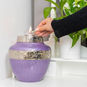 Wholesale Large Art Deco Aluminum <b>Memorial</b> Urn Metal Funeral Urn up to 220lb for Cremation Ashes Hanging <b>Candle</b> Holder - Product Image 6