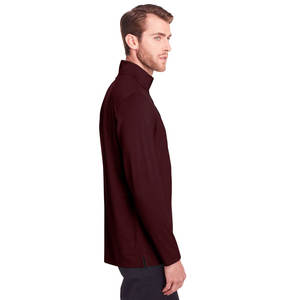 Chemises polo thermiques classiques à manches longues en coton pour hommes avec poche - Product Image 5