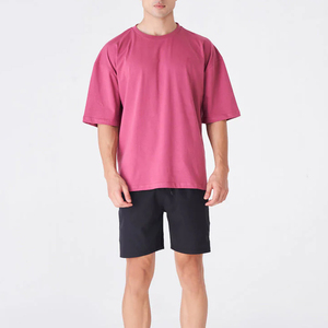 เสื้อยืดโอเวอร์ไซส์ผู้ชาย ผ้าฝ้ายแท้ 100% หนัก 240 กรัม คอกลม สำหรับพิมพ์ลายดิจิทัล เป็นมิตรกับสิ่งแวดล้อม แห้งเร็ว - Product Image 2