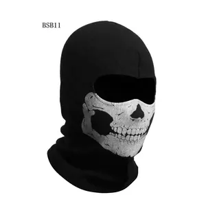 2024 Wholesale Black Balaclava Ghosts Skull Full Face Mask for Cosplay Party Halloween Outdoor