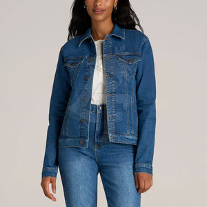 Veste en jean confortable pour femmes avec tissu doux et durable, poches fonctionnelles et idéale pour une utilisation en extérieur - Product Image 4