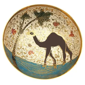Exquisite Brass Camel Design Dry Fruit Bowl - Elegant Home Decor Piece