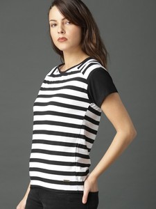 เสื้อสเวตเตอร์สีพื้นสำหรับผู้หญิงเสื้อยืดผ้าฝ้ายโพลีเอสเตอร์พิมพ์โลโก้ตามสั่งพร้อมลูกไม้ตกแต่งในอินเดีย - Product Image 4