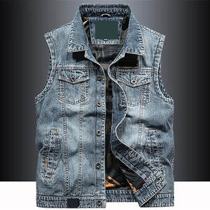 Nouveau gilet en jean décontracté haut de gamme pour hommes, vêtements d'extérieur d'hiver respirants du fabricant à un prix raisonnable - Product Image 2