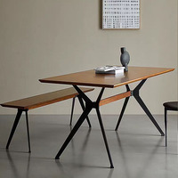 Pieds de table à manger en métal de haute qualité, meubles de bureau, table rectangulaire en fer, pied de table