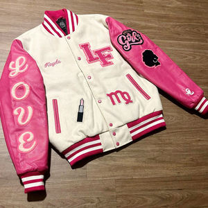 Chaqueta cosida personalizada para hombre chaqueta de invierno con mangas de béisbol Letterman chaquetas de hombre de talla grande de béisbol personalizadas - Product Image 4