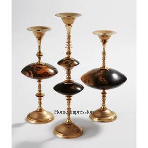 Centro de Mesa Decorativo para Bodas Hecho de Latón con Diseño de Hojas y Flores, Color y Tamaño Personalizables, Fabricante Indio - Product Image 4