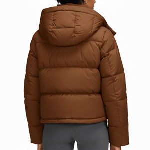 Chaqueta Acolchada de Algodón de Color Sólido para Otoño e Invierno 2025, Chaqueta Ligera con Logotipo Personalizado Estampado - Product Image 6