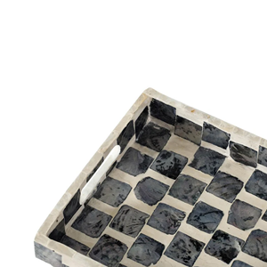 Style classique personnalisable nacre incrustation plateau de service vadrouille plateaux en gros maison hôtel Restaurant décoration du Vietnam - Product Image 5