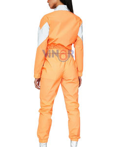 Ensemble de 2 pièces pour femmes, coupe régulière, coupe-vent à capuche, imprimé uni, léger, pour l'exercice, la course à pied, imperméable, respirant - Product Image 2