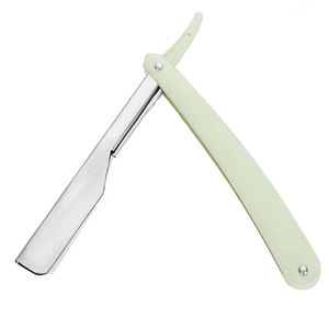 Hot Selling Stainless Steel Professional Adjustable Straight Barber <b>Razor</b> with <b>Single</b> <b>Blade</b> Wholesale Custom Logo Replaceable - Product Image 6