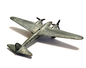 Dinky Toys Meccano France Amiot Twin <b>Engine</b> Monoplane Vintage Diecast <b>Model</b> Airplane Collector's Item Pre War Era - Product Image 1