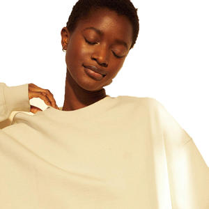 Sudadera de Gran Tamaño con Cuello Redondo para Mujer, de Alta Calidad, con Diseño de Hombros Caídos y Decoración de Agujeros, Sudaderas con Capucha al por Mayor - Product Image 4