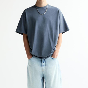 Top qualité Boxy T Shirt vêtements pour hommes vêtements 100% coton O cou à manches courtes différent respirant Boxy T-Shirt hommes - Product Image 4