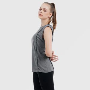 Femmes personnalisé plaine entraînement Gym débardeur grande taille décontracté respirant Yoga Sport Fitness en gros athlétique haut pour femme - Product Image 3