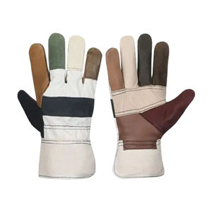 Gants de travail en cuir de sécurité de protection personnelle Cuir de grain Respirant Résistant à la déchirure Longueur personnalisable Utilisation industrielle - Product Image 2