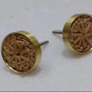 Pomo de Resina y Latón Tono Tierra para Restauración de Armarios, Armarios de Cocina, Cajones, Armarios y Muebles - Product Image 1