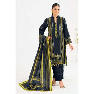 Conjunto de Traje de Lino Khaddar de 3 Piezas para Mujer con Dupatta Estampado Digital SC-52003 - Product Image 6