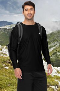 ชุดออกกำลังกายแขนยาวสำหรับผู้ชายผ้าสแปนเด็กซ์แห้งเร็วพิมพ์ลาย - Product Image 2