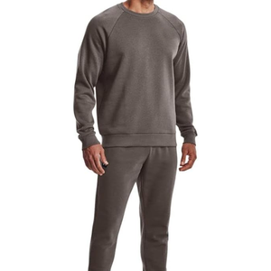 Sweat-shirt en coton pour homme, col rond, manches raglan, coupe classique, couleur unie, tricoté, pull décontracté, vêtement d'automne - Product Image 2