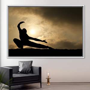 ภาพพิมพ์ศิลปะติดผนังลายศิลปะการต่อสู้สุดหรูสำหรับตกแต่งห้องแมนเคฟ,1P:กรอบสีขาว - Product Image 1