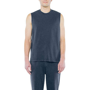 Camisetas sin mangas de algodón personalizadas de la mejor calidad para hombre, ropa de gimnasio de entrenamiento de punto al por mayor para culturismo Fitness estilo informal - Product Image 5