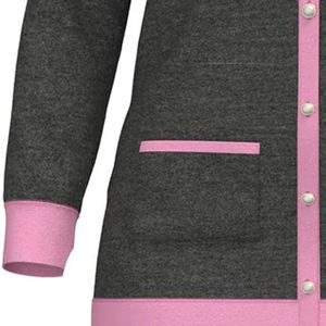 Pull en tricot acrylique gris (couleur hiver) personnalisable avec broderie, pour sororité, université, collège, unisexe - Product Image 5