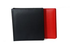 Red Color PU Leather File Folder to Hold Notepad With 1 Card Pocket & 1 Document Compartment at Cheap Price - Product Image 5