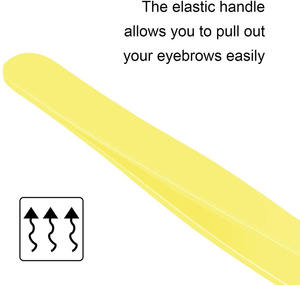 Best Quality Professional Women's Slant Tip <b>Eyebrow</b> <b>Tweezers</b> with Stainless Steel Pointed Tip for Personalized Beauty Use - Product Image 5