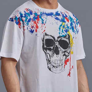 Comprar fabricante liso 100% algodón hombres camiseta diseño personalizado y logotipos impresión gráfica Logo camiseta diseños unisex camisetas - Product Image 5