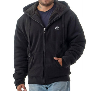 Zipper Up hommes sweats à capuche pour homme pull respirant uni 100% sweats à capuche en coton pour homme en gros de haute qualité - Product Image 1