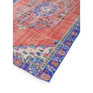 Tapis en laine noué à la main de grande taille, motif médaillon rouge et orange, pour salon, couloir rectangulaire - Pae-2859 - Product Image 2