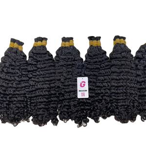 Vente en gros BIGGHAIR Extensions de cheveux humains droits brésiliens Base de toupet en dentelle en vrac de style vague profonde avec pour le matériel de dentelle suisse - Product Image 5