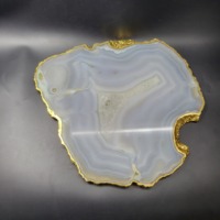 Vente chaude, grand plateau à fromage en agate de 11 pouces, qualité supérieure, cristal naturel, plateau en quartz rose, pierre précieuse, fournisseur en gros