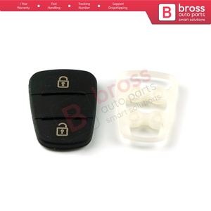 Funda de goma BDP1124 con 2 botones para llave remota de coche tipo flip - Product Image 2