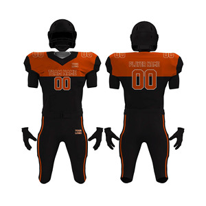 Uniforme de Jersey de Fútbol Americano Personalizado de Color Liso, Manga Corta, Verano, Unisex, para Equipos Deportivos - Product Image 4
