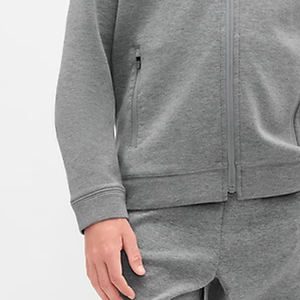 Sweat à capuche pour garçons en polyester/coton doux pour un ajustement confortable et décontracté, fermeture éclair 2026, couleur unie, capuche réglable - Product Image 3