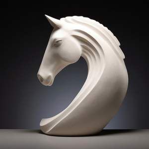 Escultura de Mesa de Madera Natural Moderna Hecha a Mano, Diseño Orgánico, Decoración para Interiores de Hogar con Temática Terrenal, Adorno para Comedor - Product Image 1