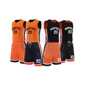 Maillot de basket-ball réversible personnalisé SPOFIT, séchage rapide, respirant, uniforme de sublimation, taille plus, double couche, hommes et femmes - Product Image 1
